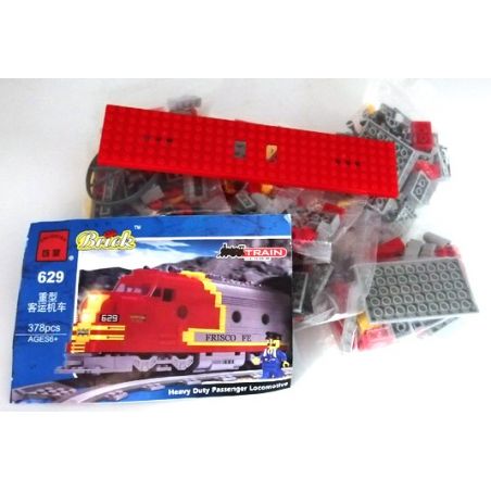 NOT  SANTA FE SUPER CHIEF 10020 Enlighten 629 Qman 629 xếp lắp ráp ghép mô hình SANTA FE SUPER CHIEF (KHÔNG PHẢI PHIÊN BẢN GIỚI HẠN) TÀU Trains Tàu Hỏa 434 khối