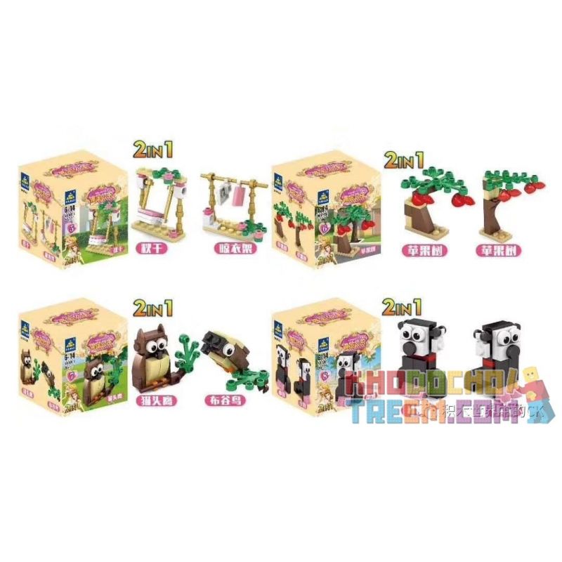 Kazi KY011 non  CÔNG CHÚA VÀNG 8 KIỂU bộ đồ chơi xếp lắp ráp ghép mô hình  GOLDEN PRINCESS Các Bạn Gái