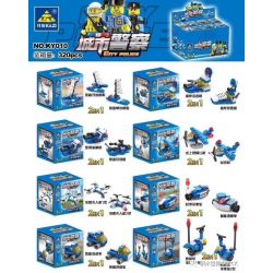 Kazi KY010 non  8 LOẠI XE CẢNH SÁT THÀNH PHỐ bộ đồ chơi xếp lắp ráp ghép mô hình City CITY POLICS