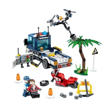 SHENG YUAN SY SD9553 9553 non  XE ĐẦU KÉO CỨU HỘ HIỆN TRƯỜNG VỤ TAI NẠN bộ đồ chơi xếp lắp ráp ghép mô hình Rescue Team Đội Cứu Hộ 248 khối