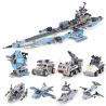 XINGBAO XB-13001 13001 XB13001 non  SIÊU TÀU VŨ TRỤ 8 TỔ HỢP bộ đồ chơi xếp lắp ráp ghép mô hình Military Army SUPER BATTLESHIP Quân Sự Bộ Đội