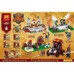LELE 39036 non  CẢNH 4 LOẠI SÂN THI ĐẤU BÀN THỜ VUA CỬA HÀNG VŨ KHÍ XE BAO VÂY bộ đồ chơi xếp lắp ráp ghép mô hình Rise Of Empires Đế Chế 261 khối