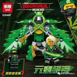LEPIN 03048F non  BATTLEPLATE OF THE ELEMENTS bộ đồ chơi xếp lắp ráp ghép mô hình The  Ninjago Movie Ninja Lốc Xoáy 79 khối