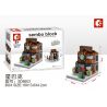SEMBO WEKKI VIGGI SD6603 6603 non  CỬA HÀNG CÀ PHÊ STARBUCKS bộ đồ chơi xếp lắp ráp ghép mô hình Mini Modular SEMBO BLOCK STARBUCKS COFFEE Đường Phố Thu Nhỏ 65 khối
