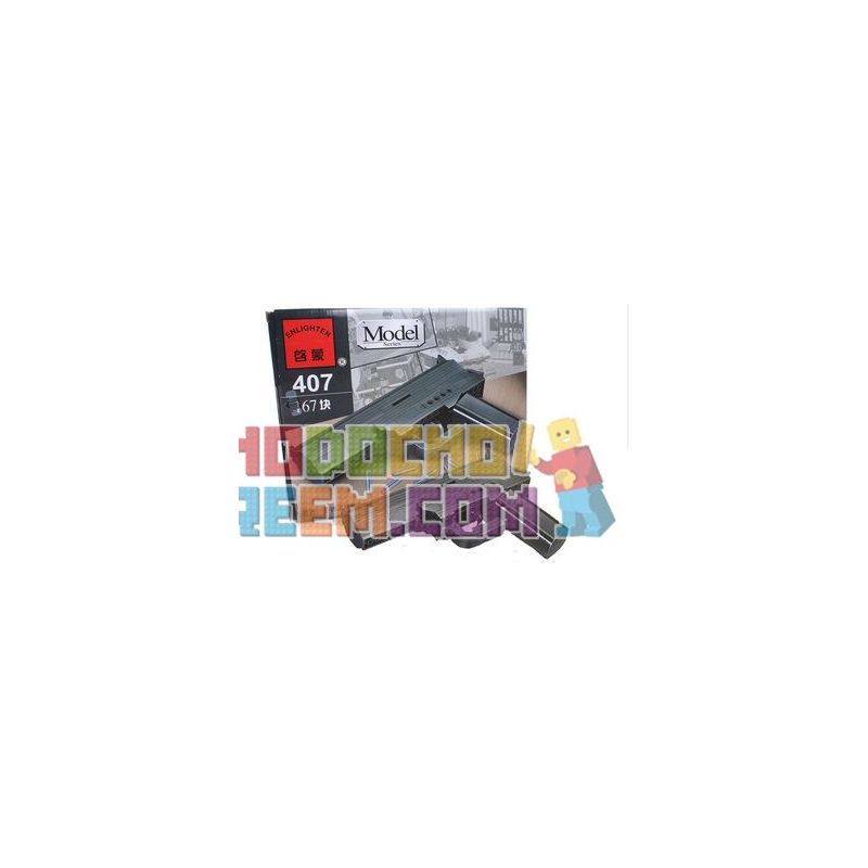 Enlighten 407 Qman 407 non  SÚNG LỤC LẮP RÁP bộ đồ chơi xếp lắp ráp ghép mô hình Gun MODEL AIR GUN 167 khối