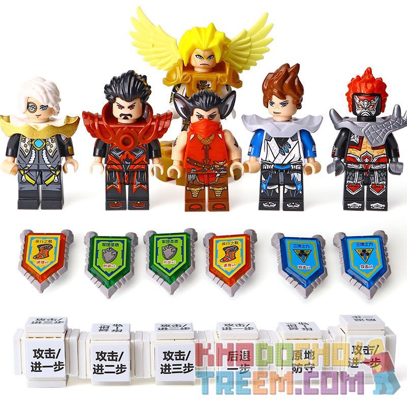 LEPIN 03060F 03060A 03060B 03060C 03060D 03060E non  6 NHÂN VẬT NHỎ bộ đồ chơi xếp lắp ráp ghép mô hình King Of Glory Hegemony Game Liên Quân