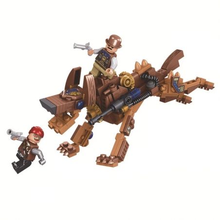 Winner 8042 non  CHÓ STEAMPUNK bộ đồ chơi xếp lắp ráp ghép mô hình The Age Of Steam STEAMAGE THE GOG Thời Đại Hơi Nước 152 khối