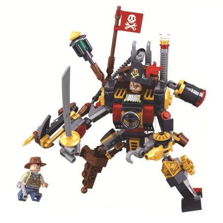 Winner 8040 non  CHIẾN BINH HƠI NƯỚC bộ đồ chơi xếp lắp ráp ghép mô hình The Age Of Steam STEAMAGE THE WARRIOR Thời Đại Hơi Nước 198 khối