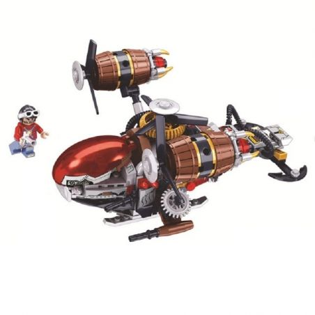 Winner 8046 non  PHI THUYỀN bộ đồ chơi xếp lắp ráp ghép mô hình The Age Of Steam STEAMAGE THE FIGHTER Thời Đại Hơi Nước 237 khối