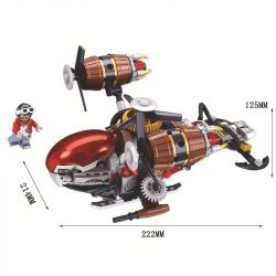 Winner 8046 non  PHI THUYỀN bộ đồ chơi xếp lắp ráp ghép mô hình The Age Of Steam STEAMAGE THE FIGHTER Thời Đại Hơi Nước 237 khối
