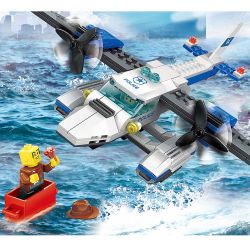 WANGE DR.LUCK 51014 non  MÁY BAY TUẦN DUYÊN bộ đồ chơi xếp lắp ráp ghép mô hình City POLICE Thành Phố 174 khối