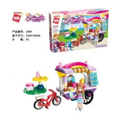 Enlighten 2009 Qman 2009 non  XE KEM MÙA HÈ bộ đồ chơi xếp lắp ráp ghép mô hình Cherry Cô Nàng Ngọt Ngào 92 khối