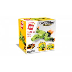 Enlighten 2102 Qman 2102 non  TỐC ĐỘ PHÍA TRƯỚC CỰC KỲ THAY ĐỔI ĐỘI 10 PHONG CÁCH bộ đồ chơi xếp lắp ráp ghép mô hình Creator SQUADS EXTREME CHANGERBLE Sáng Tạo 278 khối