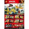 LELE 31144 non  PHANTOM NINJA GOLDEN DRAGON 4 PHONG CÁCH TRONG 2 VÀNG CỰC NGẦU bộ đồ chơi xếp lắp ráp ghép mô hình The  Ninjago Movie NINJA MASTERS OF SPINJITZ Ninja Lốc Xoáy 286 khối