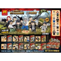LELE 36036 non  JEDI SỐNG SÓT SAU AIROTROPIA 8 bộ đồ chơi xếp lắp ráp ghép mô hình Pubg Battlegrounds Bắn Súng