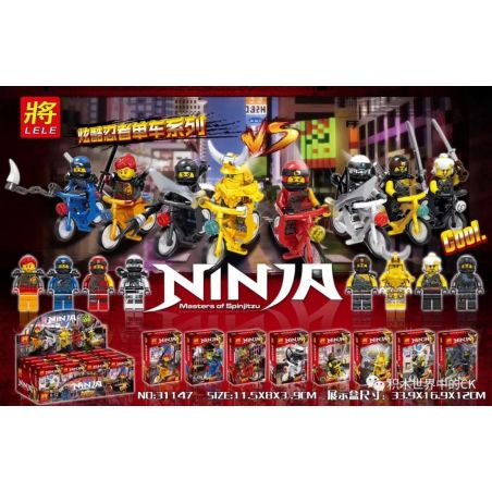 LELE 31147 non  CÁC MẪU NINJA BIKE SERIES 8 TUYỆT VỜI bộ đồ chơi xếp lắp ráp ghép mô hình The  Ninjago Movie NINJA MASTERS OF SPINJITZU Ninja Lốc Xoáy