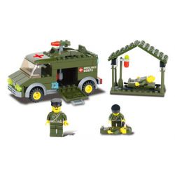 Kazi KY6032 6032 non  ĐỘI CỨU THƯƠNG bộ đồ chơi xếp lắp ráp ghép mô hình Field Army FIELD ARMY AMBULANCE CORPS Chiến Trường 157 khối