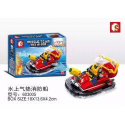 SEMBO 603005 non  THỦY PHI CƠ bộ đồ chơi xếp lắp ráp ghép mô hình Rescue Team Đội Cứu Hộ 78 khối