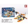 SEMBO 603010 non  MÁY BAY CỨU HỘ TUẦN TRA BIỂN bộ đồ chơi xếp lắp ráp ghép mô hình Rescue Team Đội Cứu Hộ 63 khối