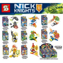 SHENG YUAN SY 1122 non  ELEMENTAL KNIGHT SERIES MINIFIGURES 8 LOẠI bộ đồ chơi xếp lắp ráp ghép mô hình Nexo Knights NICK KNIGHTS Hiệp Sỹ Nexo 242 khối