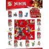 SHENG YUAN SY 1107 non  NINJA MINIFIGURES 8 LOẠI 8IN2 FUSION bộ đồ chơi xếp lắp ráp ghép mô hình The  Ninjago Movie NINJA THUNDER SWORDSMAN Ninja Lốc Xoáy 264 khối