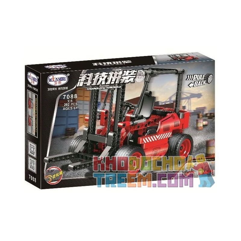 Winner 7088 non  XE NÂNG bộ đồ chơi xếp lắp ráp ghép mô hình  Kỹ Thuật Công Nghệ Cao Mô Hình Phương Tiện 202 khối