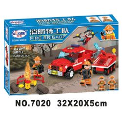 IBLOCK PL-920-124 920-124 PL920-124 Winner 7020 non  ĐÓN LỬA bộ đồ chơi xếp lắp ráp ghép mô hình Fire Rescure FIRE BRIGADE Cứu Hỏa 174 khối