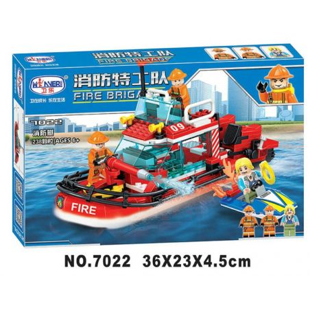 IBLOCK PL-920-125 920-125 PL920-125 Winner 7022 non  THUYỀN CỨU HỎA bộ đồ chơi xếp lắp ráp ghép mô hình Fire Rescure FIRE BRIGADE 238 khối