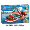 IBLOCK PL-920-125 920-125 PL920-125 Winner 7022 non  THUYỀN CỨU HỎA bộ đồ chơi xếp lắp ráp ghép mô hình Fire Rescure FIRE BRIGADE 238 khối