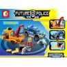 SHENG YUAN SY 602011 non  CHẶN ĐUỔI BỌN CƯỚP bộ đồ chơi xếp lắp ráp ghép mô hình Future Police Cảnh Sát Tương Lai 179 khối