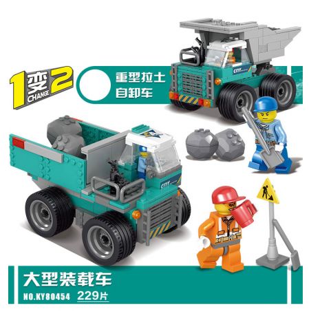 Kazi KY90454 90454 non  XE TẢI TỰ ĐỔ HẠNG NẶNG LỚN bộ đồ chơi xếp lắp ráp ghép mô hình City CONSTRUCTION Thành Phố 229 khối