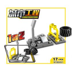 Kazi KY80451 80451 non  16 LOẠI ĐỘI XÂY DỰNG ĐÔ THỊ bộ đồ chơi xếp lắp ráp ghép mô hình City CONSTRUCTION Thành Phố