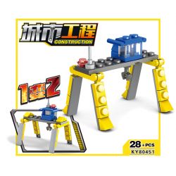 Kazi KY80451 80451 non  16 LOẠI ĐỘI XÂY DỰNG ĐÔ THỊ bộ đồ chơi xếp lắp ráp ghép mô hình City CONSTRUCTION Thành Phố