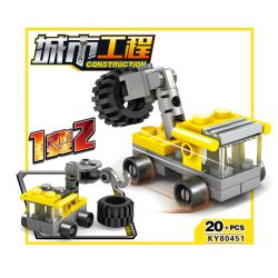 Kazi KY80451 80451 non  16 LOẠI ĐỘI XÂY DỰNG ĐÔ THỊ bộ đồ chơi xếp lắp ráp ghép mô hình City CONSTRUCTION Thành Phố