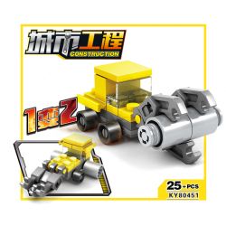 Kazi KY80451 80451 non  16 LOẠI ĐỘI XÂY DỰNG ĐÔ THỊ bộ đồ chơi xếp lắp ráp ghép mô hình City CONSTRUCTION Thành Phố