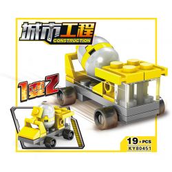 Kazi KY80451 80451 non  16 LOẠI ĐỘI XÂY DỰNG ĐÔ THỊ bộ đồ chơi xếp lắp ráp ghép mô hình City CONSTRUCTION Thành Phố