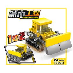 Kazi KY80451 80451 non  16 LOẠI ĐỘI XÂY DỰNG ĐÔ THỊ bộ đồ chơi xếp lắp ráp ghép mô hình City CONSTRUCTION Thành Phố