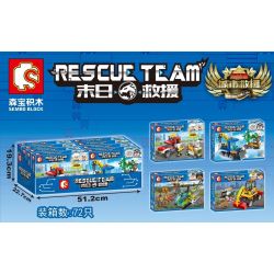 SEMBO 603017 non  CHỐNG CHÁY QUẦY THỊT NƯỚNG bộ đồ chơi xếp lắp ráp ghép mô hình Rescue Team Đội Cứu Hộ 176 khối