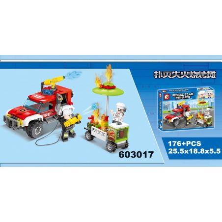 SEMBO 603018 non  ĐƯỜNG NẠO VÉT TUYẾT bộ đồ chơi xếp lắp ráp ghép mô hình Rescue Team Đội Cứu Hộ 174 khối