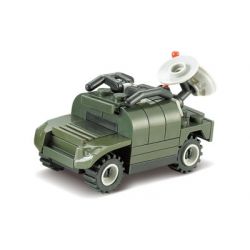 Kazi KY84013 84013 non  XE HƯỚNG ĐẠO bộ đồ chơi xếp lắp ráp ghép mô hình Field Army Chiến Trường 44 khối