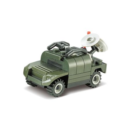 Kazi KY84013 84013 non  XE HƯỚNG ĐẠO bộ đồ chơi xếp lắp ráp ghép mô hình Field Army Chiến Trường 44 khối