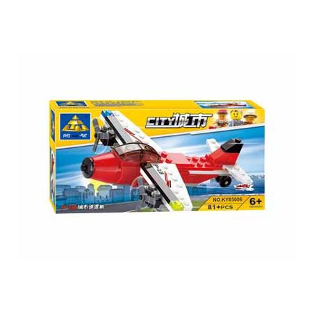 Kazi KY85006 85006 non  MÁY BAY TUẦN TRA THÀNH PHỐ P-13 bộ đồ chơi xếp lắp ráp ghép mô hình City 81 khối