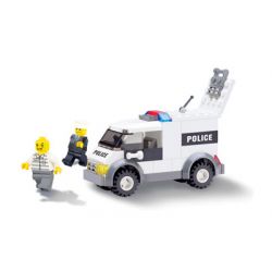 Kazi KY6732 6732 non  XE CẢNH SÁT bộ đồ chơi xếp lắp ráp ghép mô hình City POLICE Thành Phố 85 khối