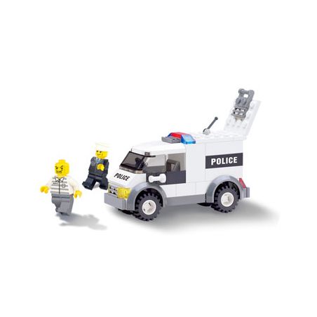 Kazi KY6732 6732 non  XE CẢNH SÁT bộ đồ chơi xếp lắp ráp ghép mô hình City POLICE Thành Phố 85 khối