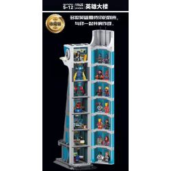 ELEPHANT JX60037 60037 non  TÒA NHÀ ANH HÙNG bộ đồ chơi xếp lắp ráp ghép mô hình Super Heroes HEROS BUILDING Siêu Nhân Anh Hùng 1945 khối