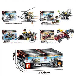 SEMBO 102252 non  TẤN CÔNG ĐỘ CAO bộ đồ chơi xếp lắp ráp ghép mô hình Swat Special Force Đặc Nhiệm 181 khối