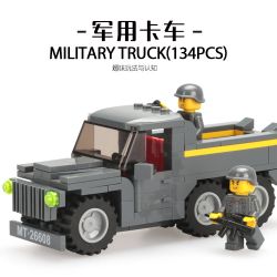 WANGE 2660 non  XE TẢI QUÂN SỰ bộ đồ chơi xếp lắp ráp ghép mô hình Military Army LEGION MILITARY TRUCK Quân Sự Bộ Đội 134 khối