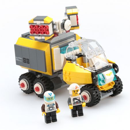 WANGE 3669 non  XE BỌC THÉP TÊN LỬA bộ đồ chơi xếp lắp ráp ghép mô hình Advanced Military MISSILE ARMOURED VEHICLE Quân Đội Công Nghệ Cao 294 khối