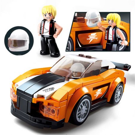 SLUBAN M38-B0633B B0633B 0633B M38B0633B 38-B0633B non  LỆ SƠN. bộ đồ chơi xếp lắp ráp ghép mô hình Speed Champions Racing Cars RACING CLUB Đua Xe Công Thức 140 khối