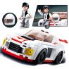 SLUBAN M38-B0633C B0633C 0633C M38B0633C 38-B0633C non  HIỆP SĨ ĐEN TRẮNG bộ đồ chơi xếp lắp ráp ghép mô hình Speed Champions Racing Cars RACING CLUB Đua Xe Công Thức 152 khối